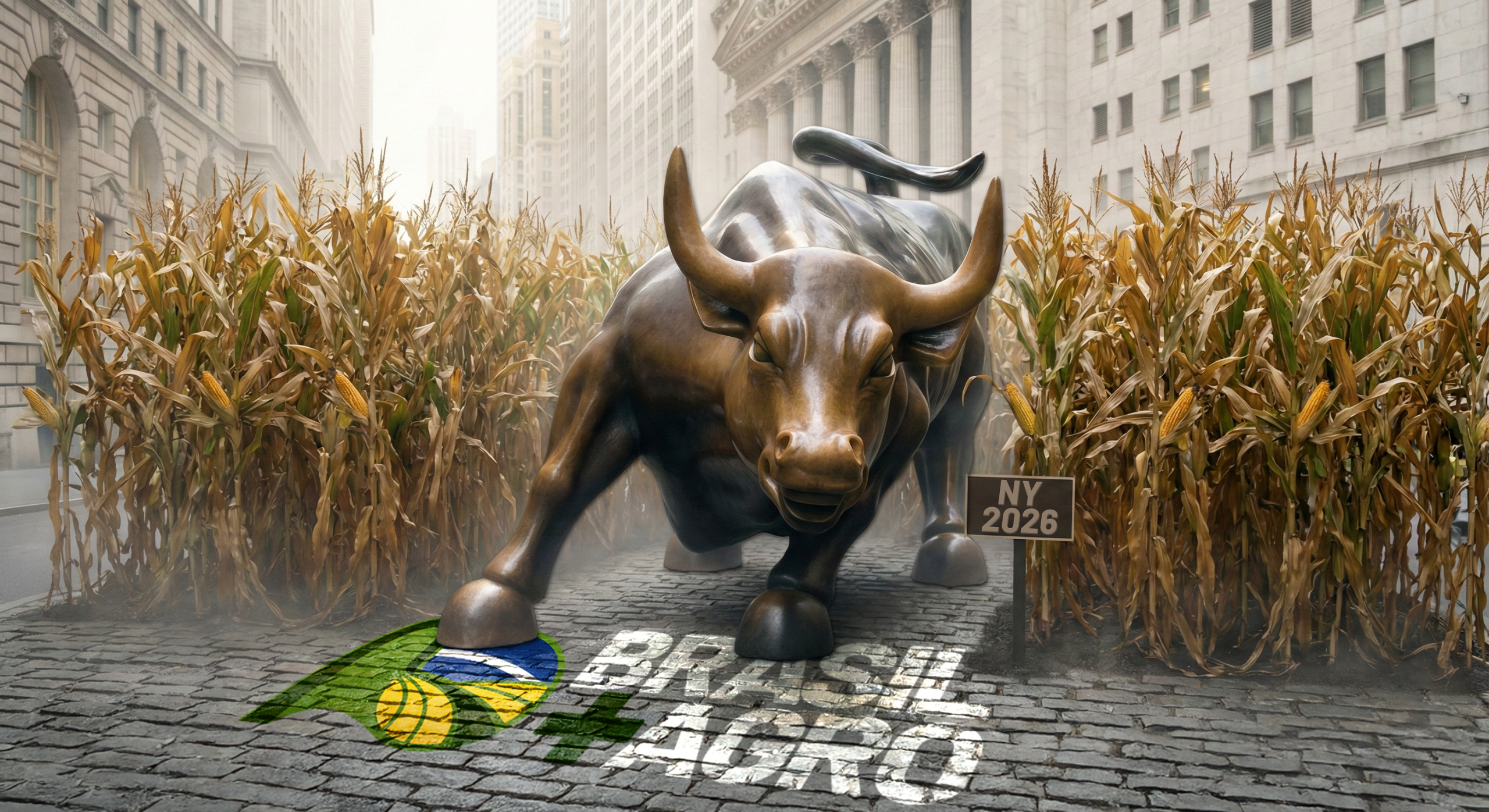 CHARGING BULL (WALL STREET) EM MEIO A UM MILHARAL