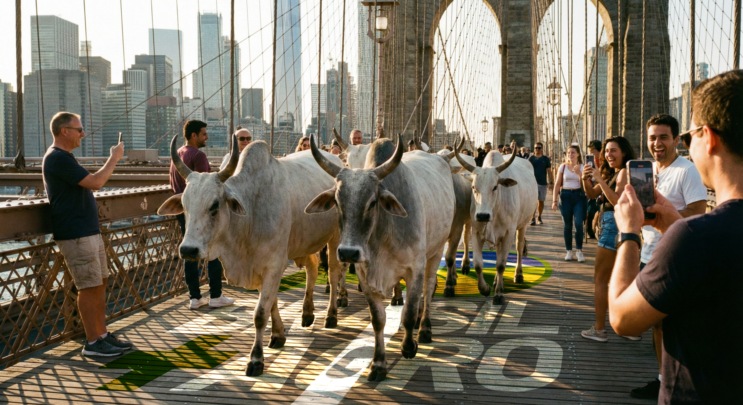 GADO NELORE NA BROOKLYN BRIDGE