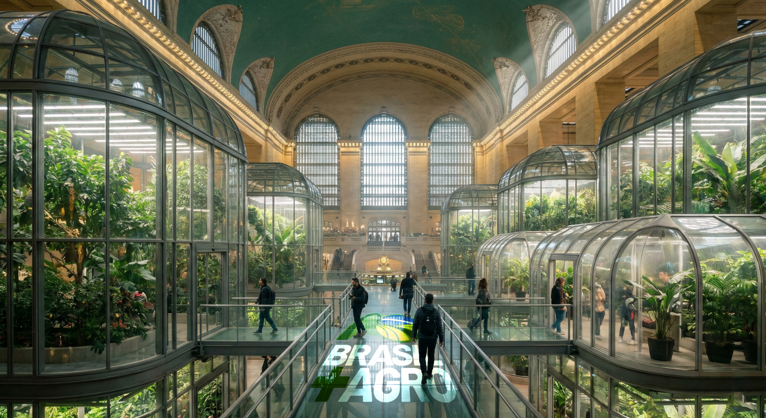 GRAND CENTRAL STATION TRANSFORMADA EM UMA ESTUFA TROPICAL