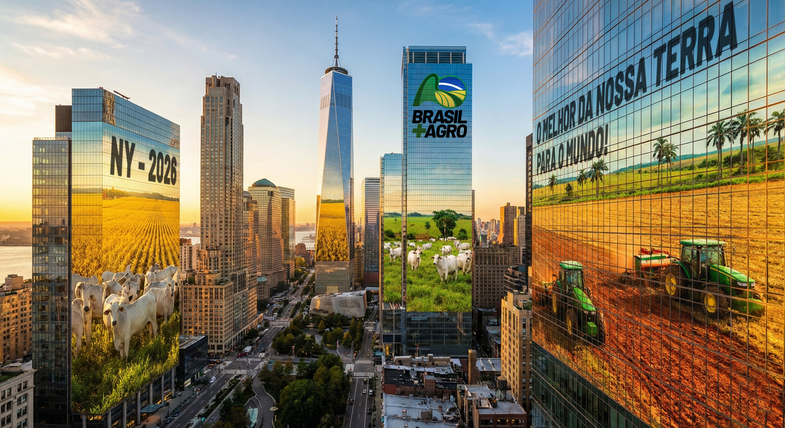 MANHATTAN REFLETINDO UMA FAZENDA BRASILEIRA